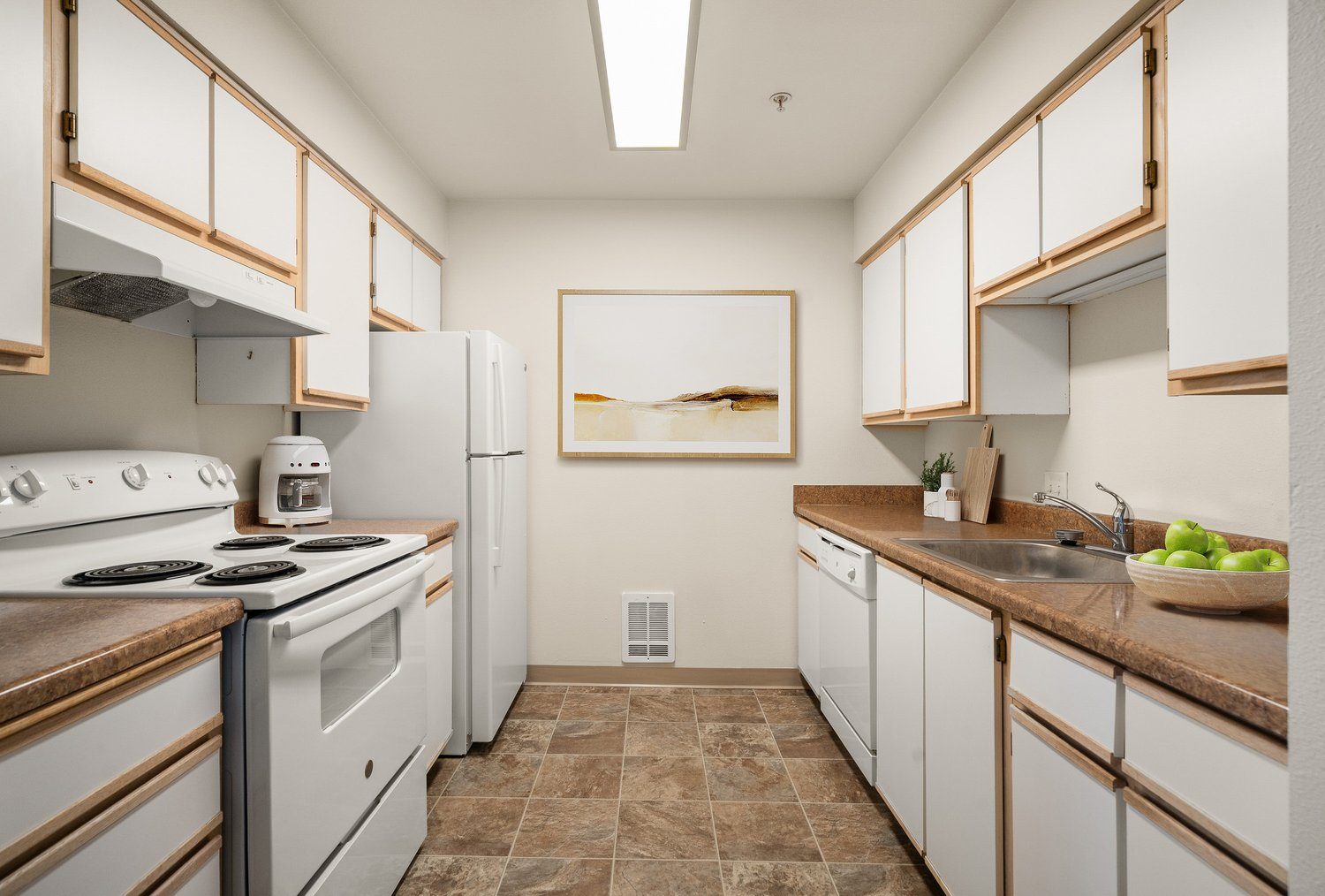 Staged Galley Kitchen